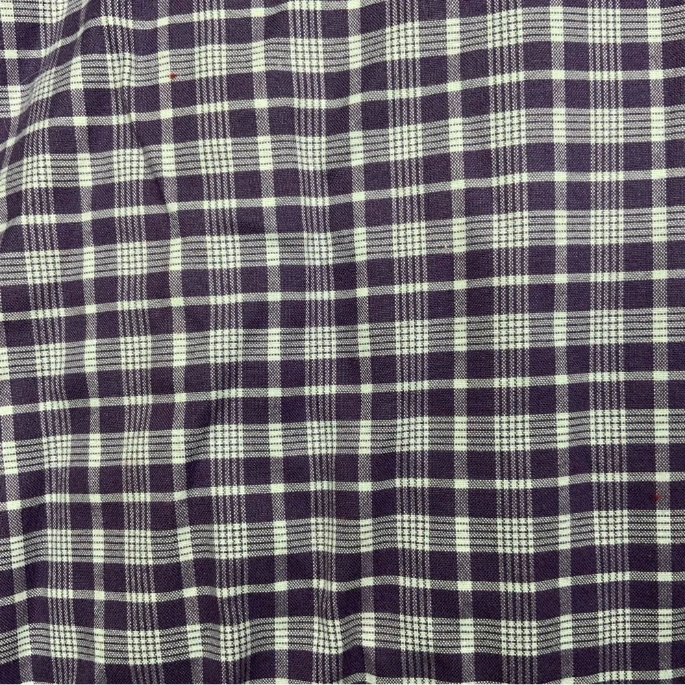 L.L. Bean Men's Purple Checkered Slightly Fitted Button Down Shirt. Size XL-Reg.